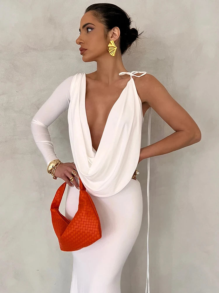 Arielle Luxe One-Shoulder Dress