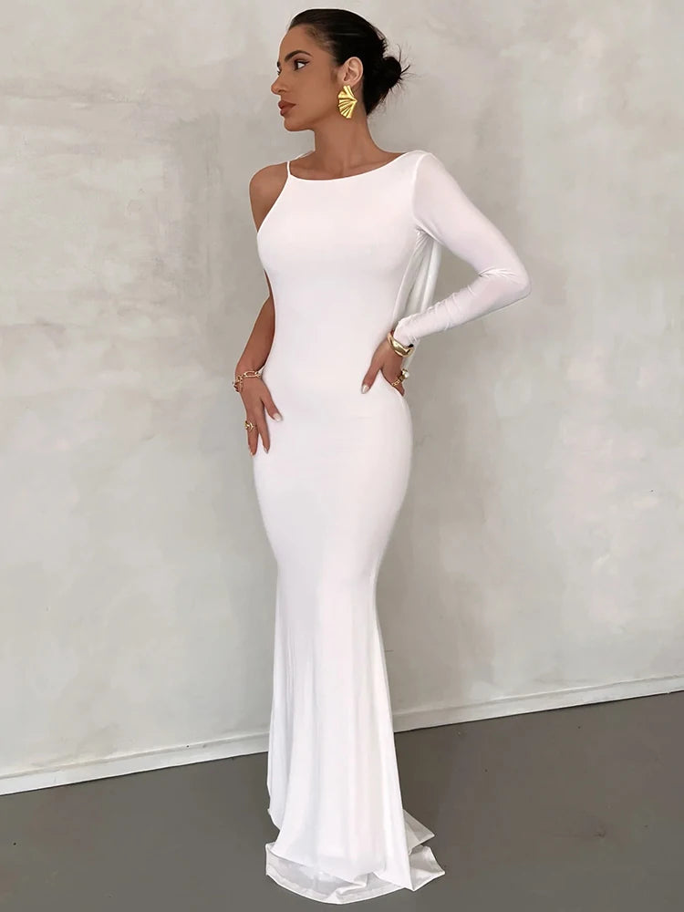 Arielle Luxe One-Shoulder Dress