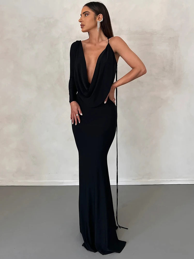 Arielle Luxe One-Shoulder Dress