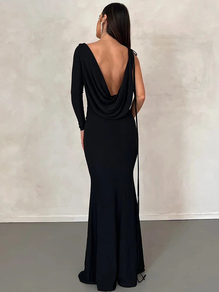 Arielle Luxe One-Shoulder Dress