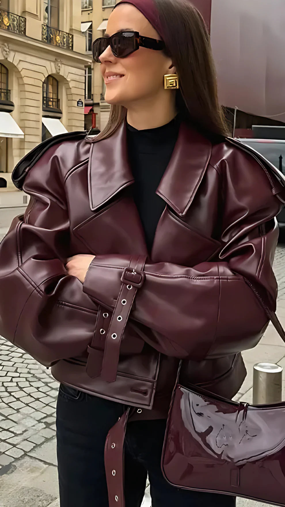Cherry Lederjacke