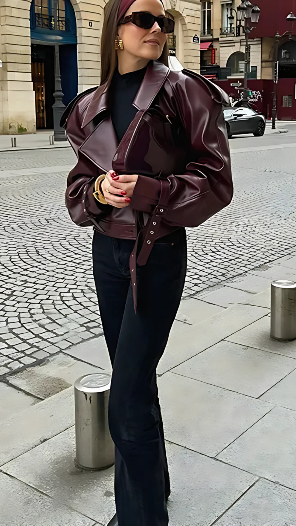 Cherry Lederjacke
