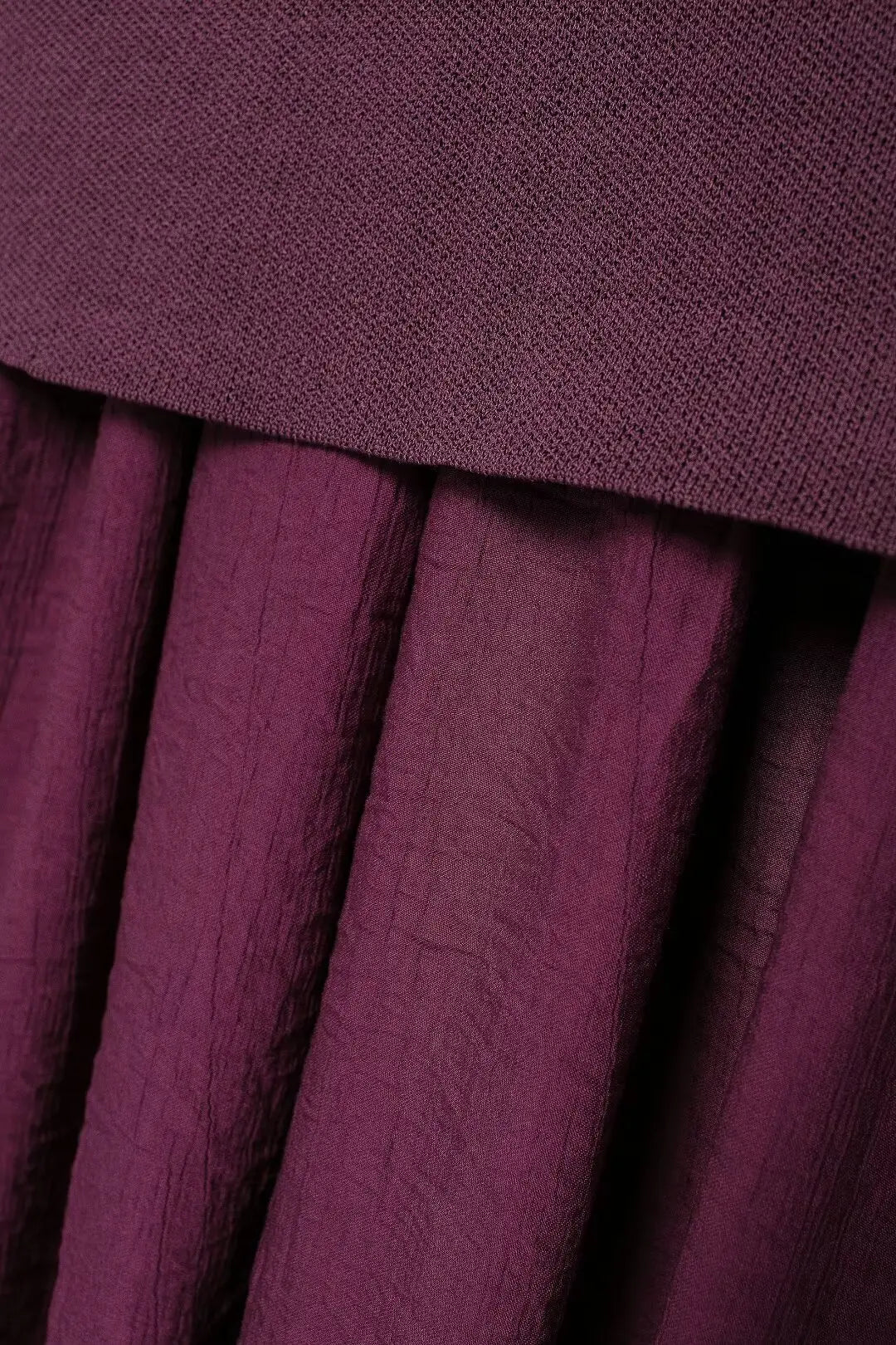 Elara pleated splice skirt